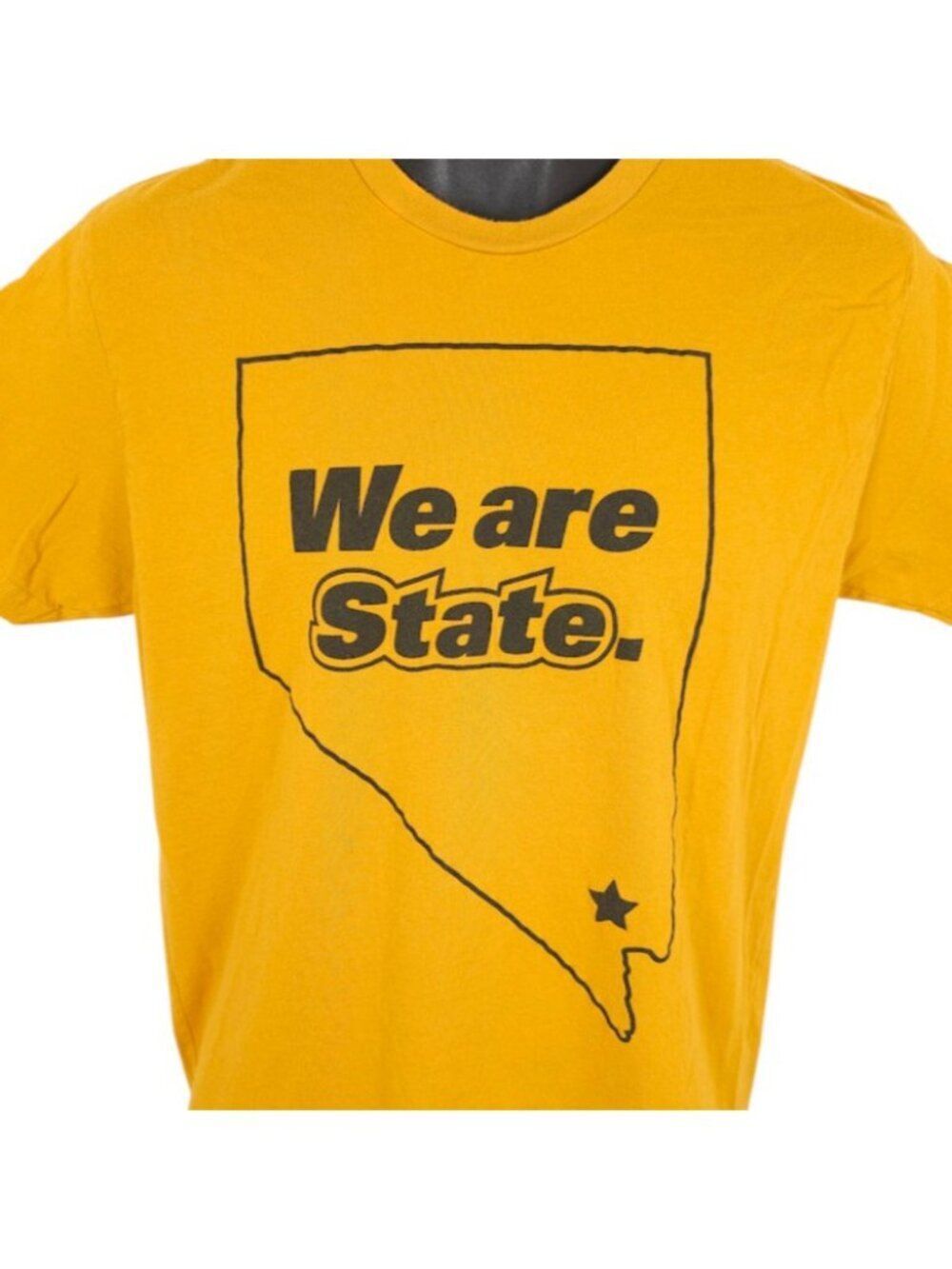Nevada State Scorpions T Shirt Mens Size Medium Yellow College University